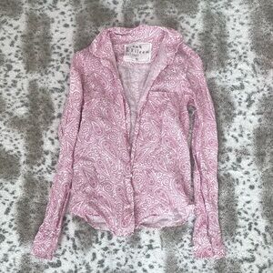 Frank & Eileen pink button up shirt
